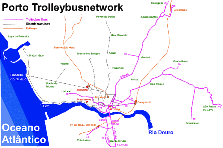 Trolley-bus
              network